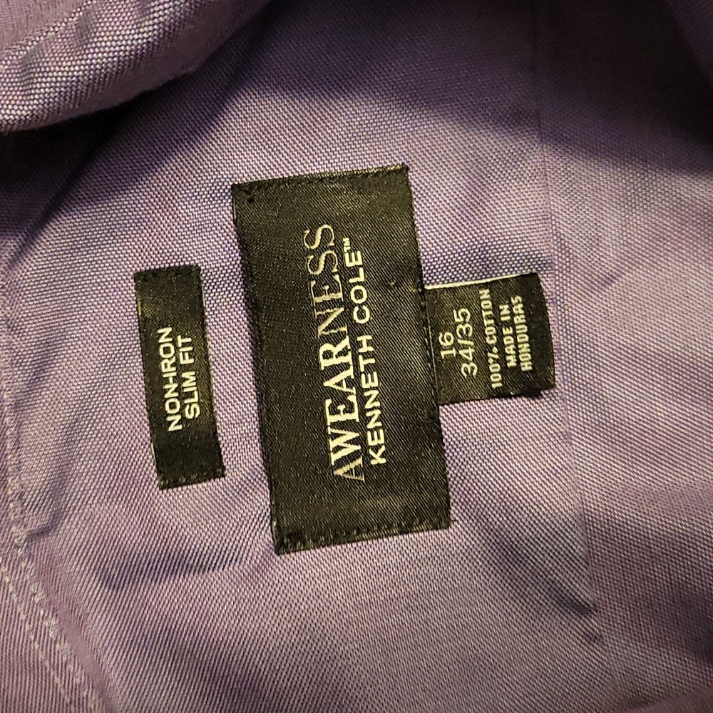 Kenneth Cole AWearNess dress shirt size 16 34/35
